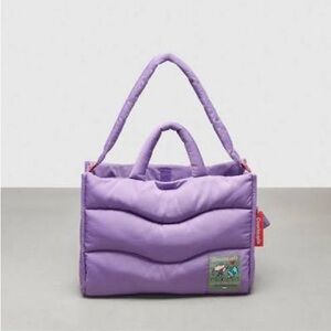 Lavender Quilted Coachtopia Tote Bag Gently Used